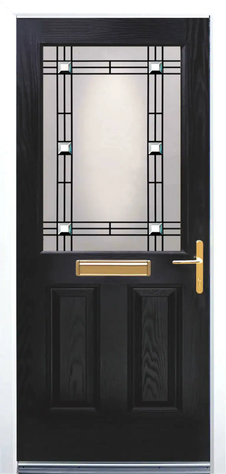Unique Composite Doors | Dominica Style Black Unique Composite Doors | Dominica Style Black Image