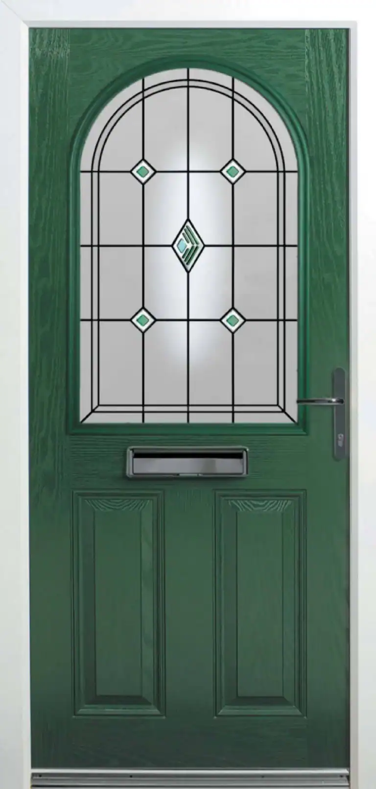 Unique Composite Doors | Kitts Style Green Unique Composite Doors | Kitts Style Green Image