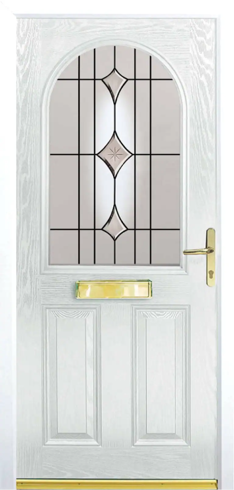 Unique Composite Doors | Kitts Style White Unique Composite Doors | Kitts Style White Image