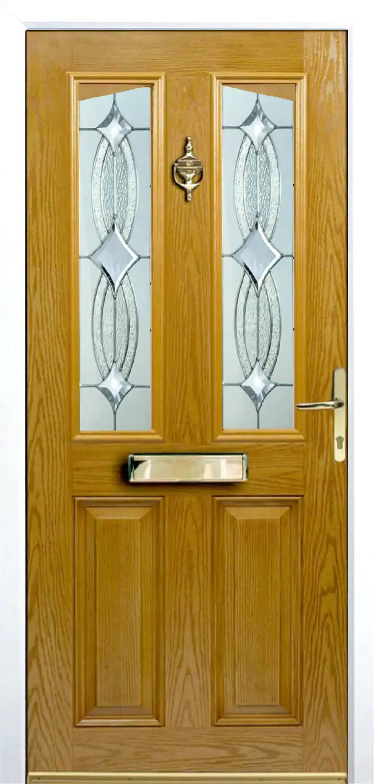 Unique Composite Doors | Madeira Style Oak Image Unique Composite Doors | Madeira Style Oak Image