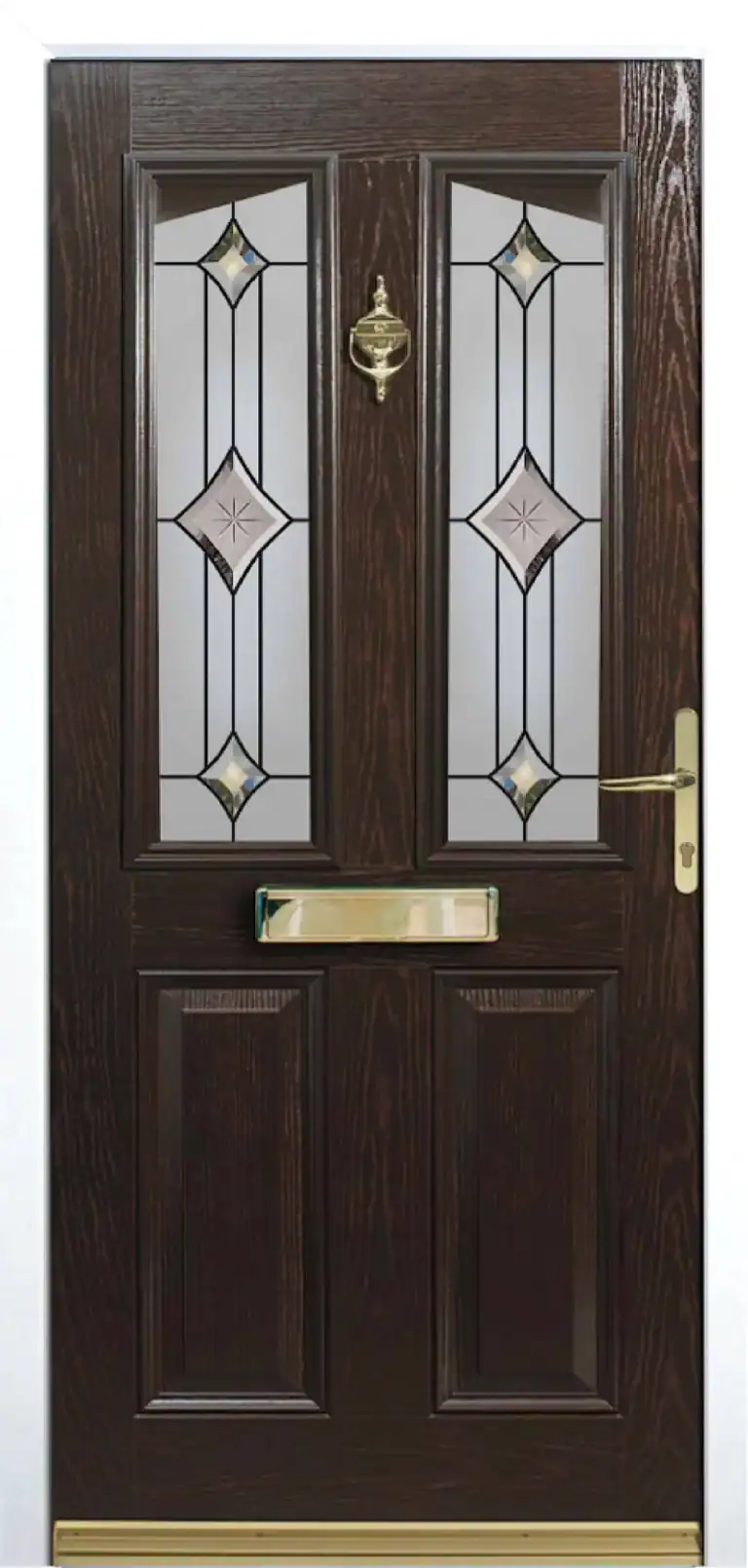 Unique Composite Doors | Madeira Style Rosewood Unique Composite Doors | Madeira Style Rosewood Image