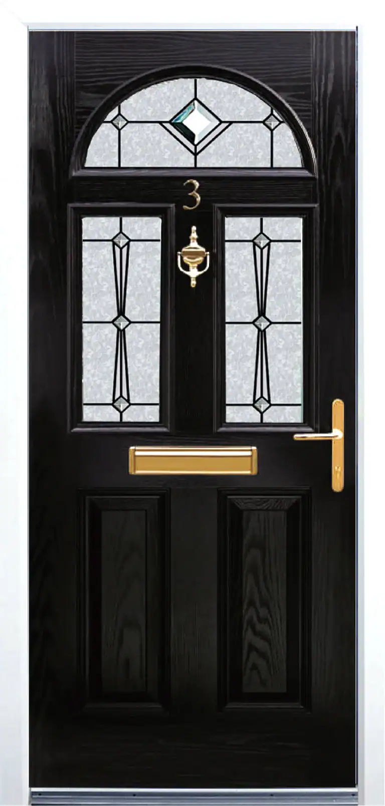 Unique Composite Doors | Margarita Style Black Unique Composite Doors | Margarita Style Black Image